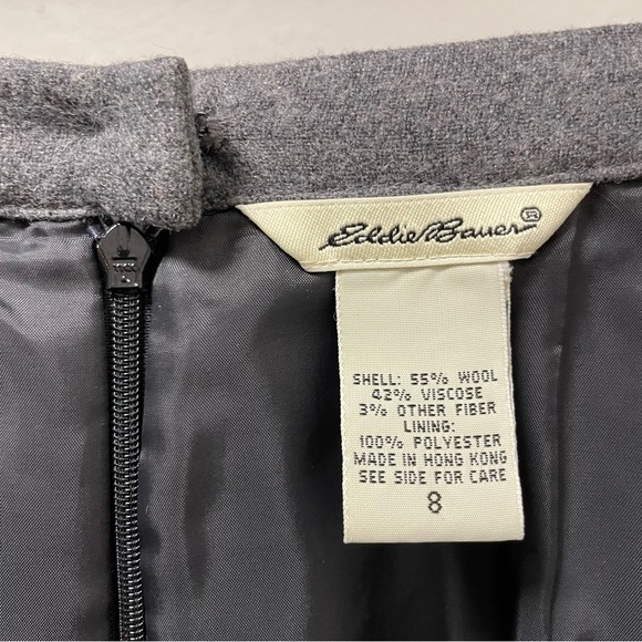 Eddie Bauer ❄️ Winter Warm Wool Blend Fringe Skirt & Scarf Bundle Sz 8/M - Picture 9 of 11